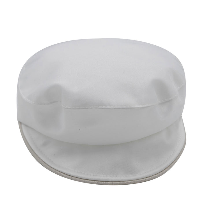 White baptismal cap