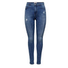 Medium skinny fit blue women's jeans