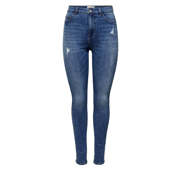 Medium skinny fit blue women's jeans