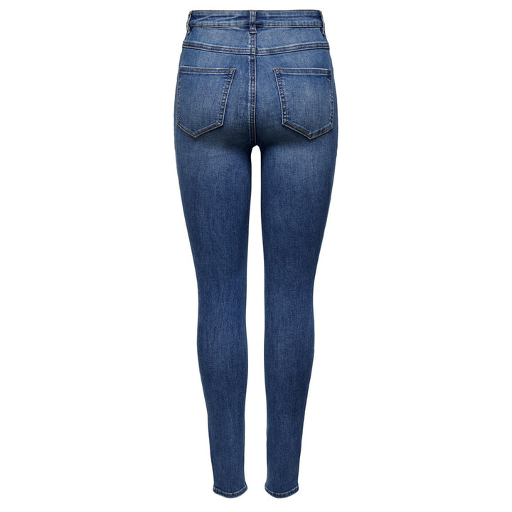 Medium skinny fit blue women's jeans