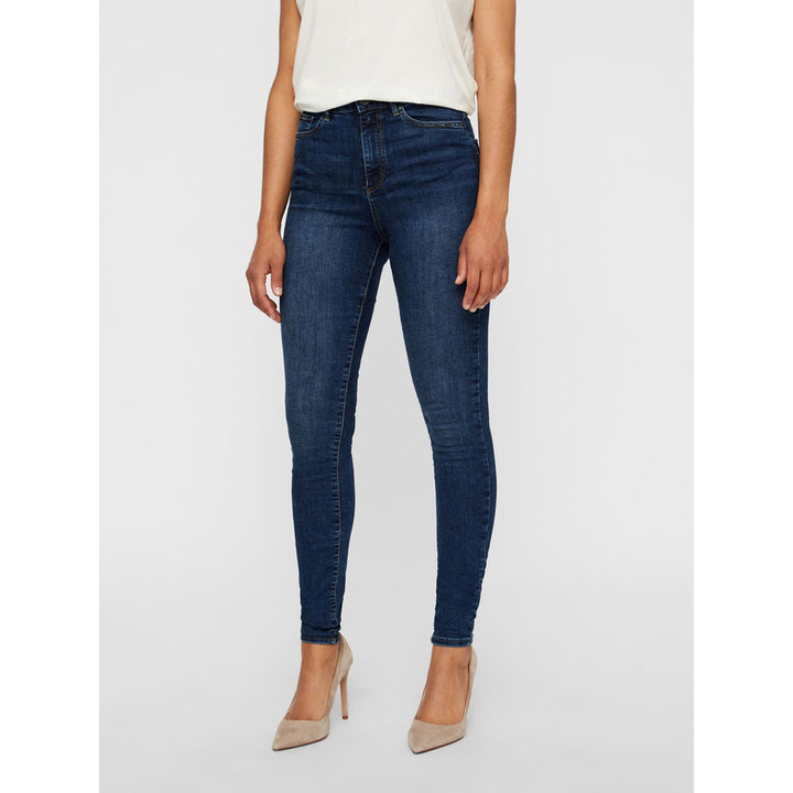 High waisted skinny fit women's jeans