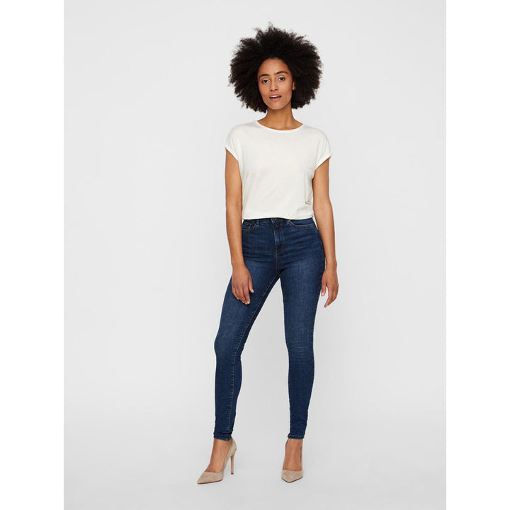 High waisted skinny fit women's jeans