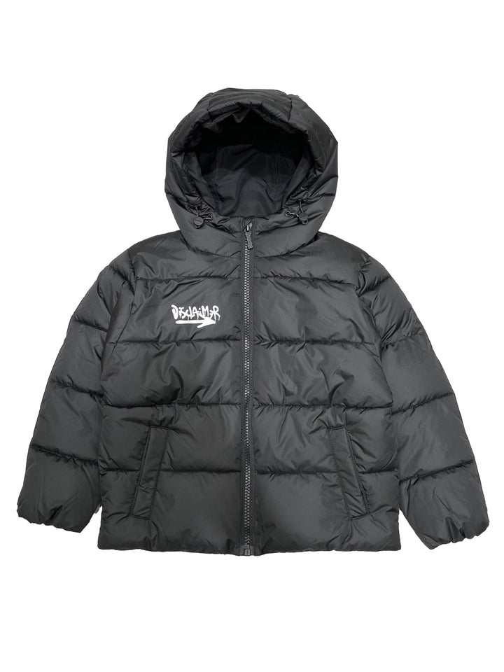 Disclaimer Kids children's down jacket logo spary