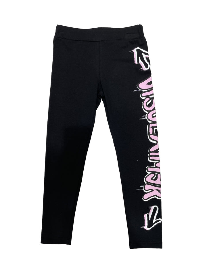 Disclaimer kids leggings girl logo