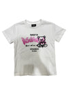 Disclaimer kids t-shirt girl teddy bear logo