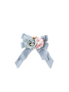 Mayoral bow clip for girls powder