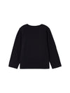 Mayoral girls' black crew neck t-shirt