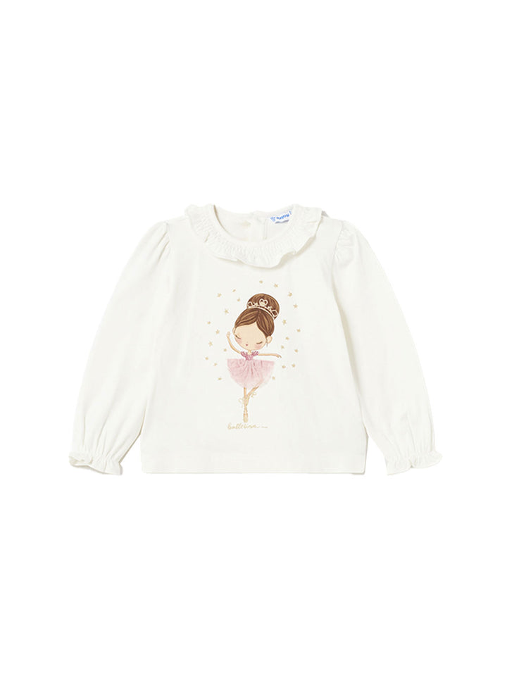 Mayoral long sleeve princess girl t-shirt