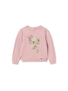 Mayoral printed jacquard girl's pullover