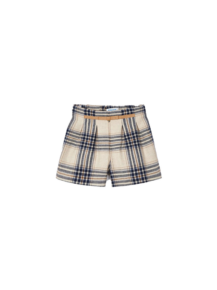 Mayoral checked bermuda shorts for girls