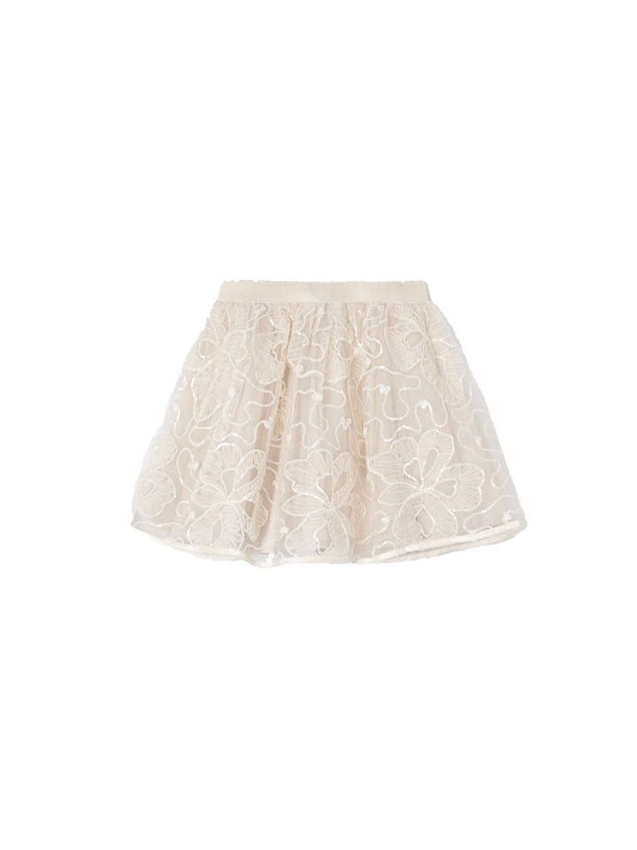 Mayoral micro-patterned tulle skirt for girls