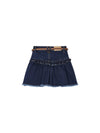 Mayoral girl's denim skirt with belt