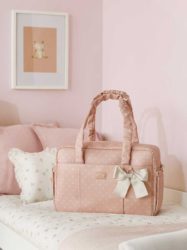 Mayoral newborn pink mommy bag