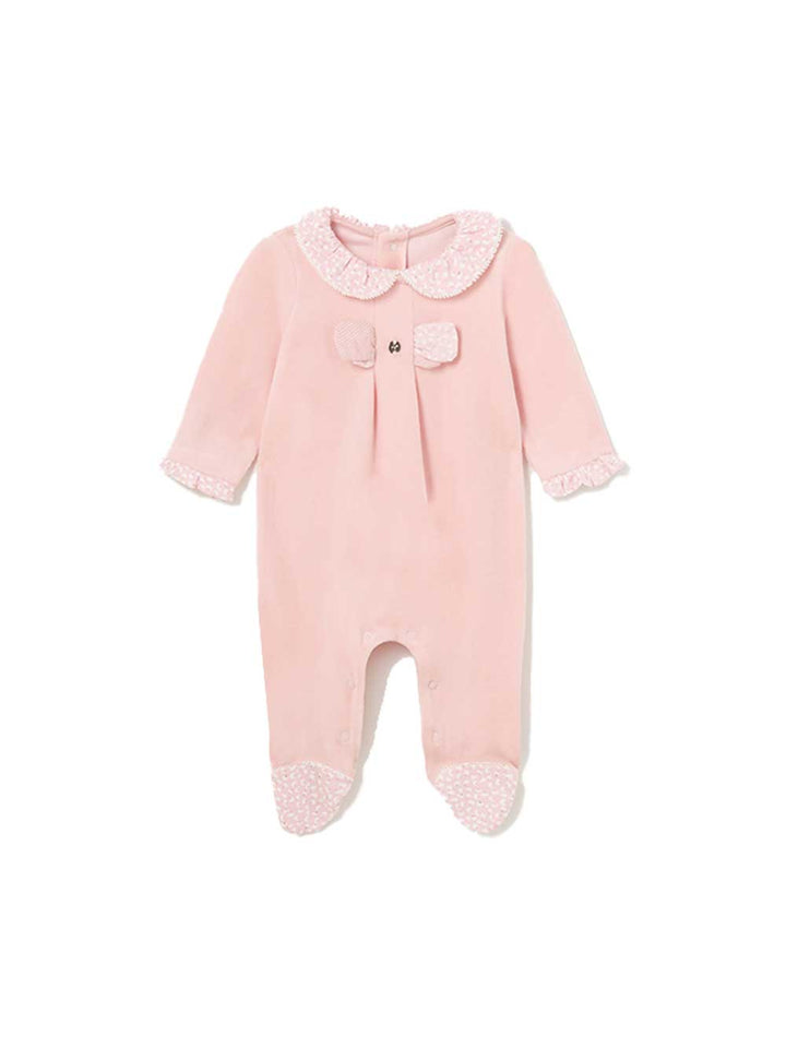 Mayoral newborn pink chenille onesie