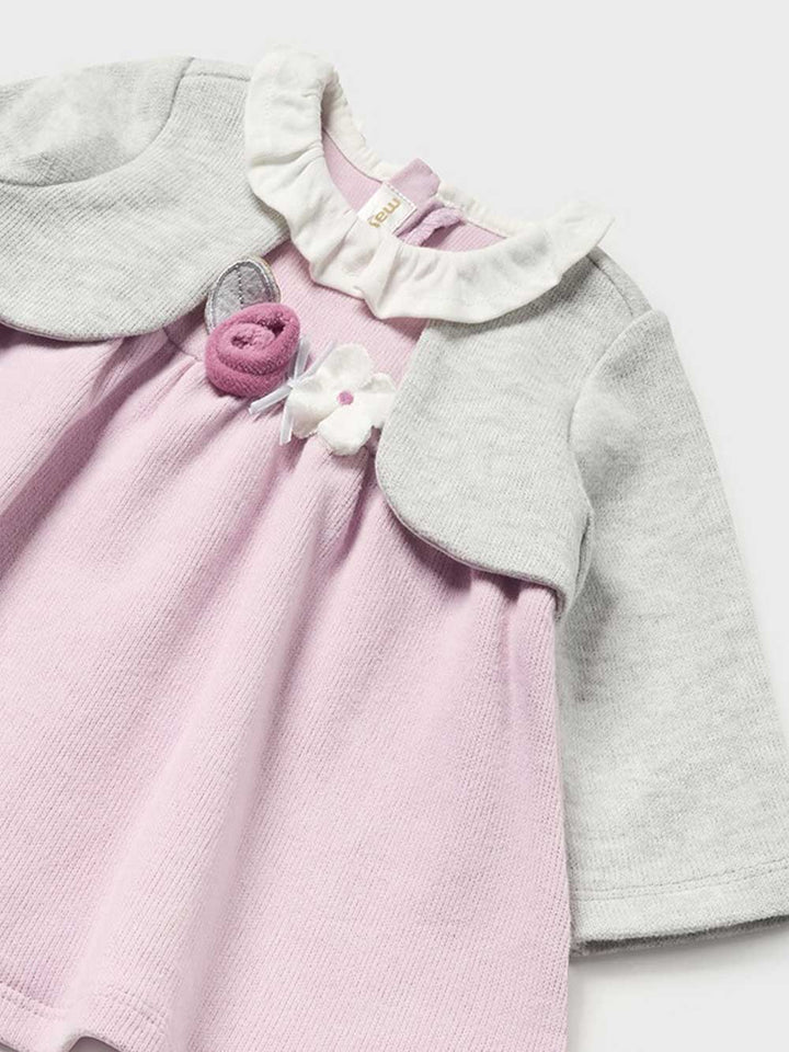 Mayoral newborn baby girl dress with cardigan