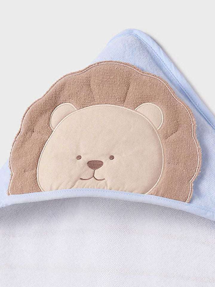 Mayoral newborn triangular lion bathrobe