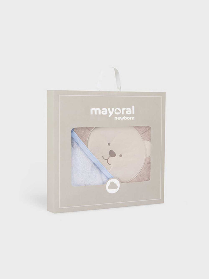 Mayoral newborn triangular lion bathrobe