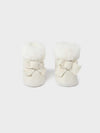 Mayoral newborn baby booties ecru