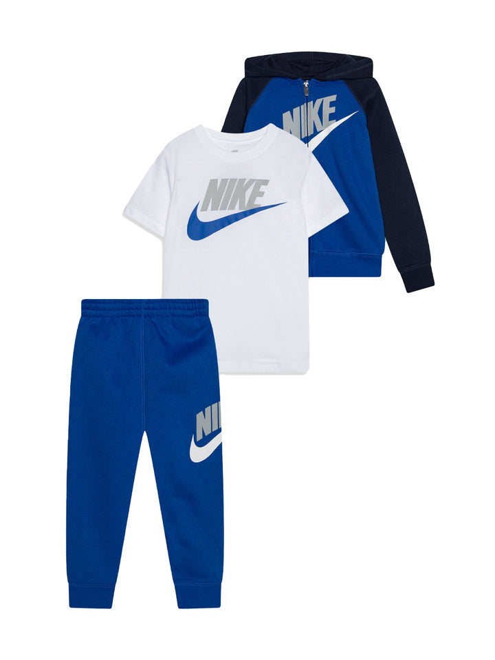 Nike tuta bambino 3 pezzi blue royal