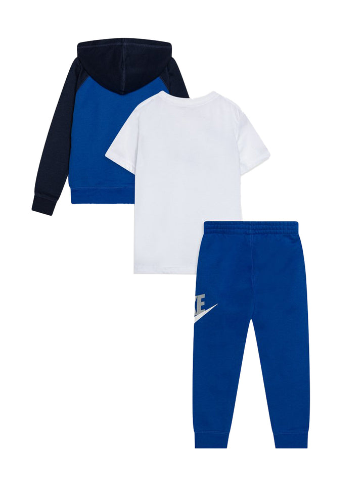 Nike tuta bambino 3 pezzi blue royal