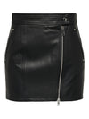 Only Honey women's eco-leather biker skirt