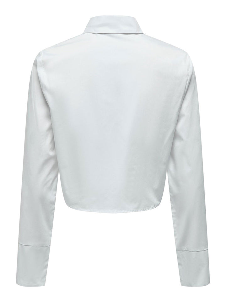 Only Nita white cropped shirt women