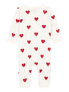 Petit Bateau footless pajamas hearts