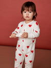 Petit Bateau footless pajamas hearts