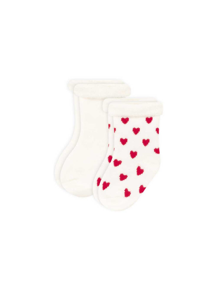 Petit bateau heart birth socks