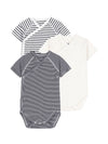 Petit Bateau confezione 3 body incrociati