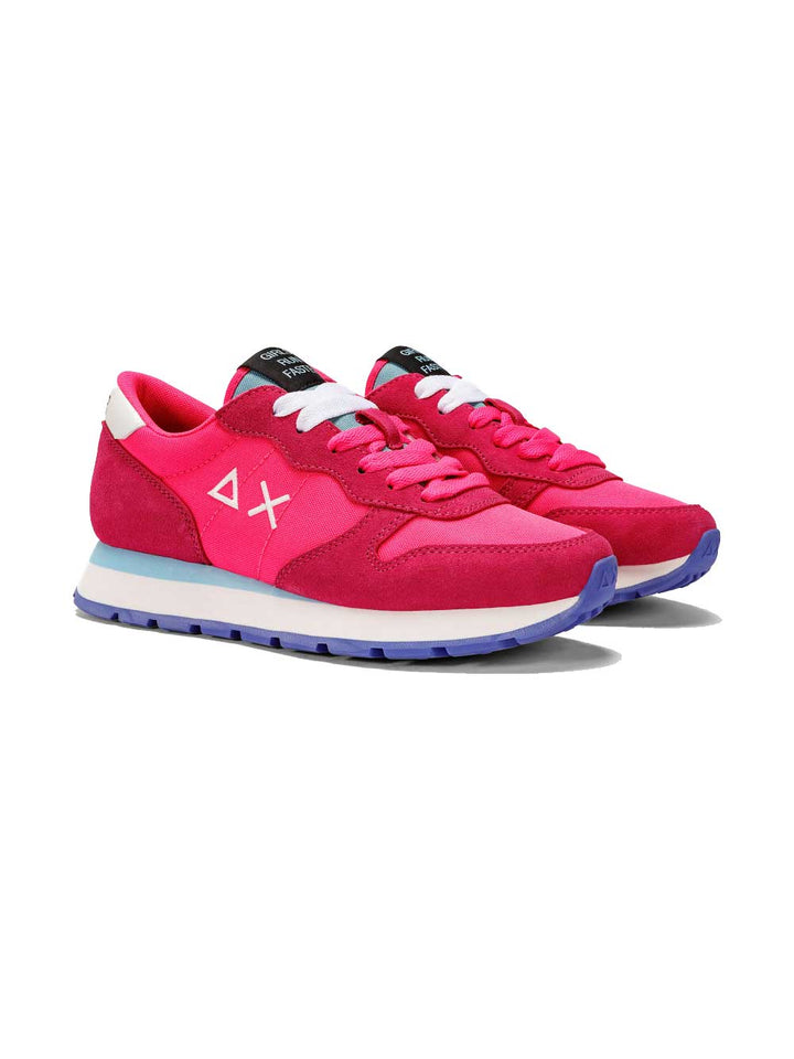 Sun68 Ally Solid nylon fuchsia women's sneakers