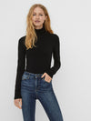 Vero Moda Glory black turtleneck pullover