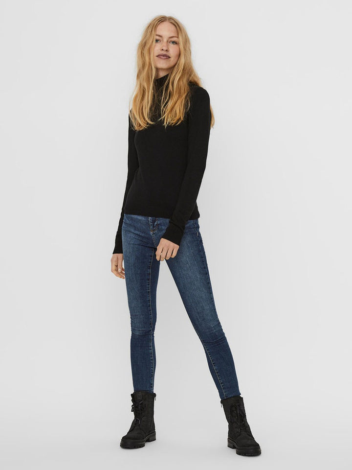 Vero Moda Glory black turtleneck pullover