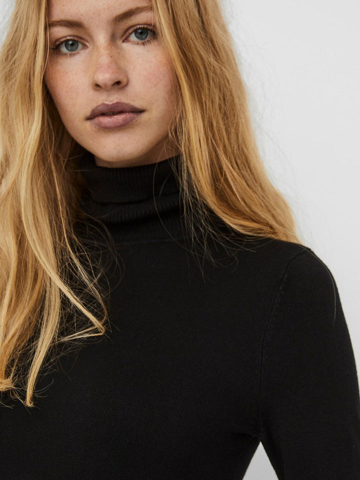 Vero Moda Glory black turtleneck pullover