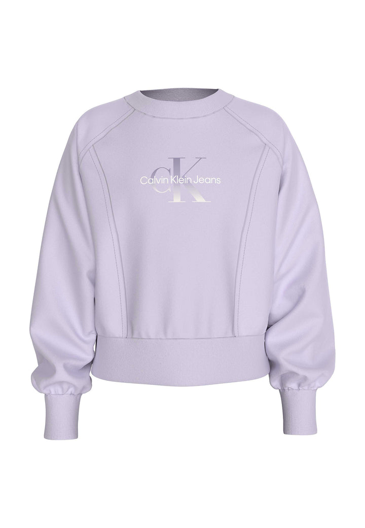 Felpa CALVIN KLEIN JEANS da BAMBINA - Pastel Lilac