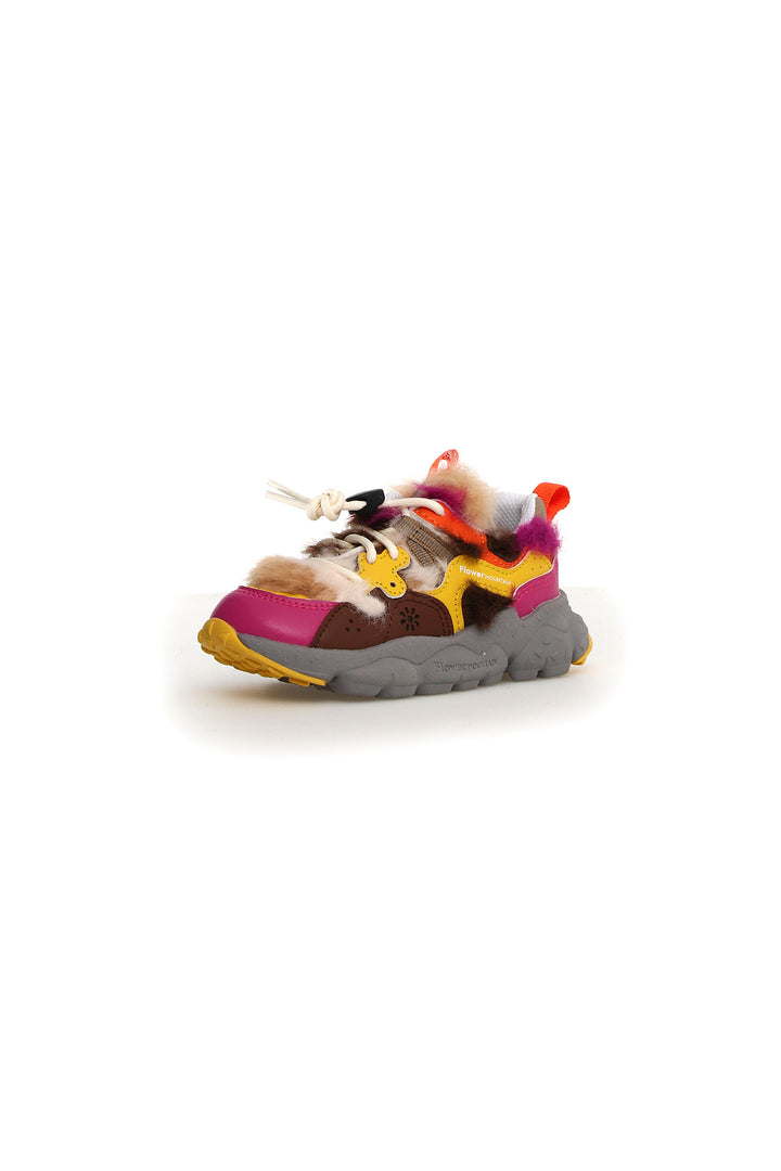 FLOWER MOUNTAIN sneakers for CHILDREN - Bordeaux