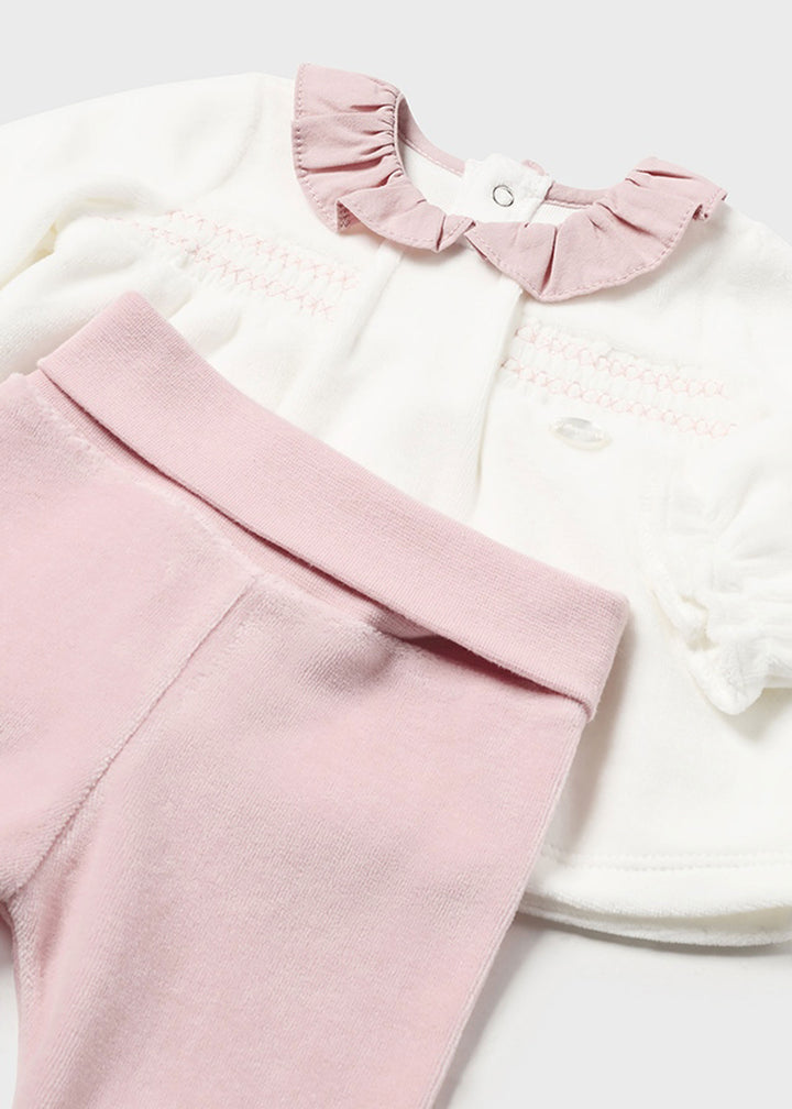 MAYORAL NEWBORN Baby Girl Set - Baby Pink