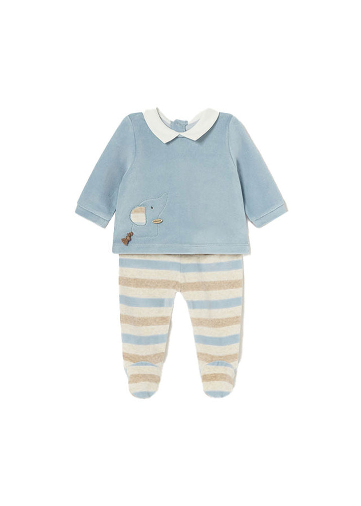 MAYORAL NEWBORN Baby Set - Polar-blue