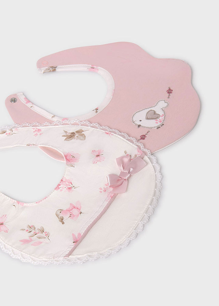 MAYORAL NEWBORN Bib for NEWBORNS - Pink Rubor