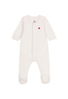 PETIT BATEAU onesie for NEWBORNS - Marshmallow