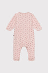 PETIT BATEAU baby girl romper - SALINE/ROSEWOOD