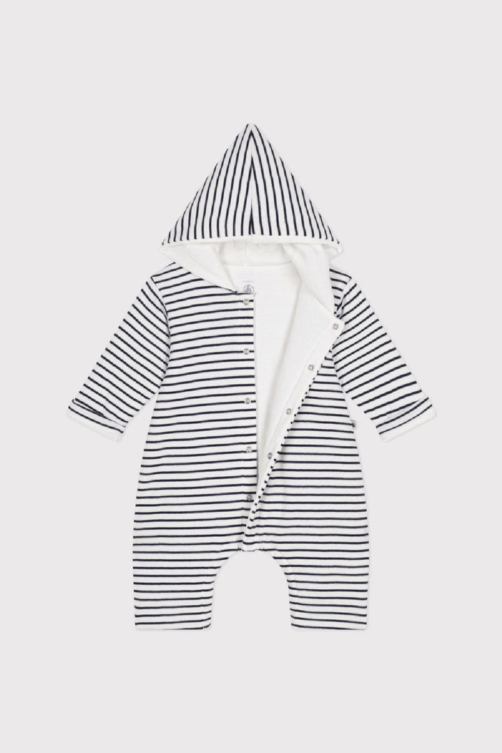 Tutina PETIT BATEAU da NEONATI - MARSHMALLOW/SMOKING