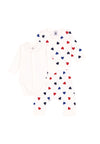 PETIT BATEAU Completo PETIT BATEAU da NEONATI - MARSHMALLOW/MULTICO