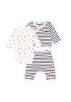 PETIT BATEAU Completo PETIT BATEAU da NEONATI - MARSHMALLOW/SMOKING