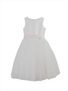 White flower girl dress