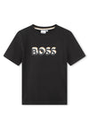 T-shirt BOSS da BAMBINO - Nero