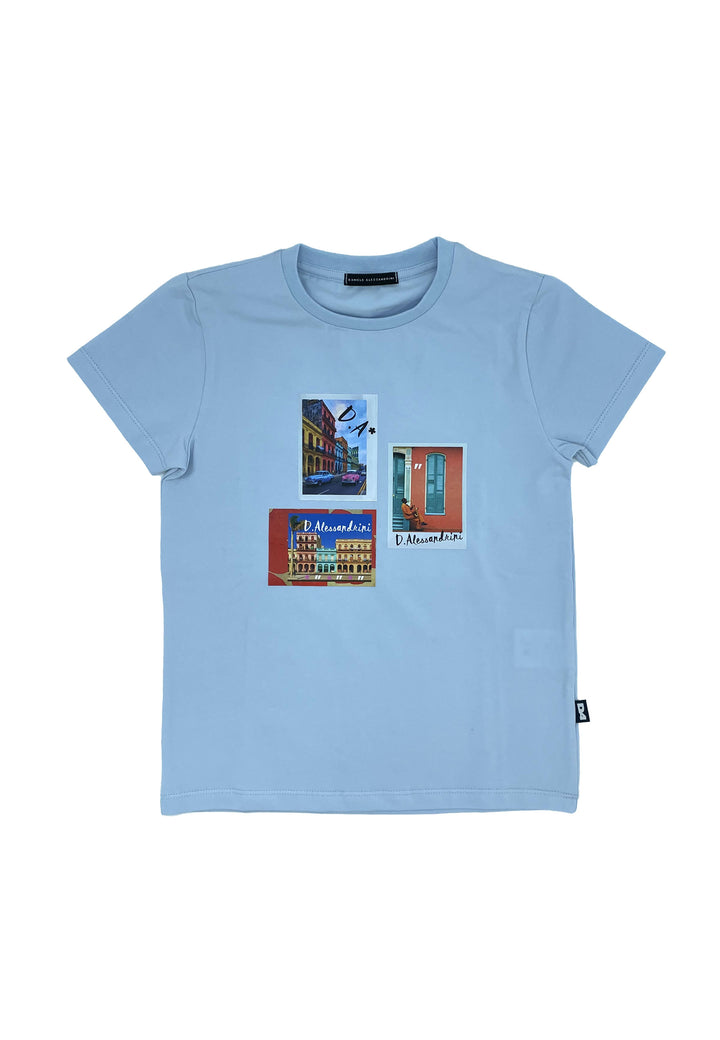 DANIELE ALESSANDRINI T-shirt for CHILDREN - Sky