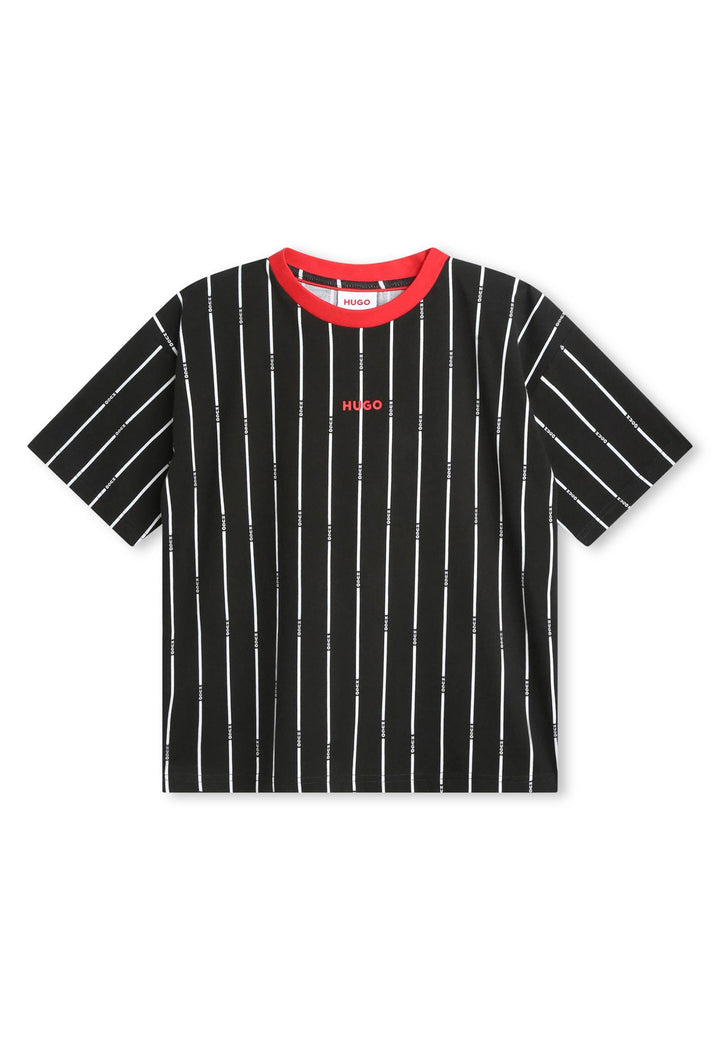 T-shirt HUGO da BAMBINO - Nero