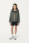 K-WAY Jacket for CHILDREN - Green blackish