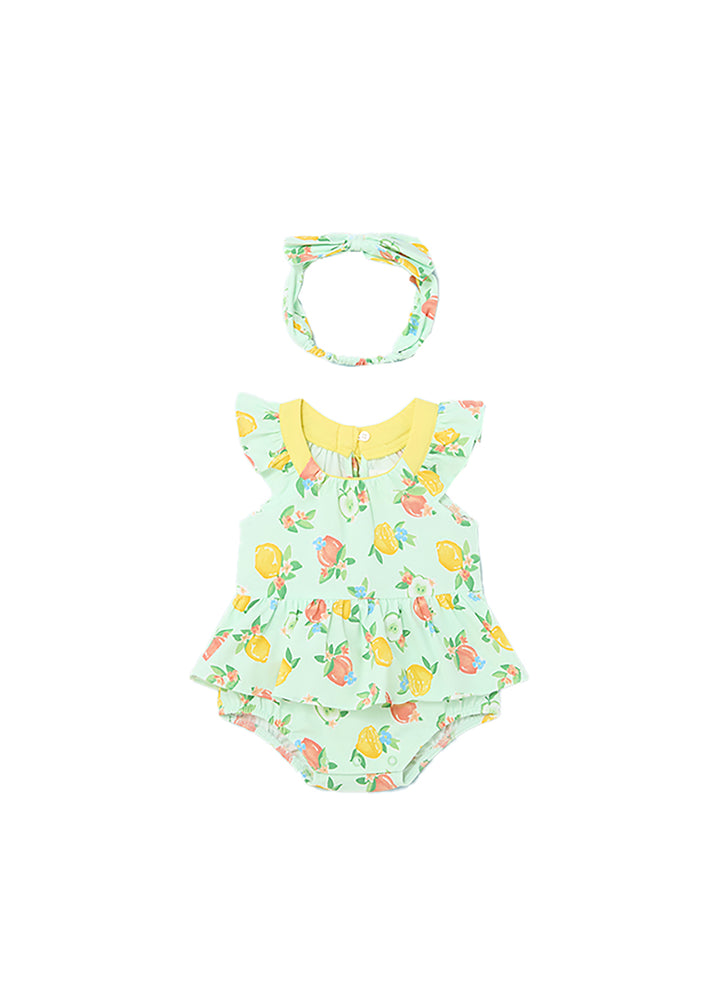 MAYORAL NEWBORN Baby Romper - Pear